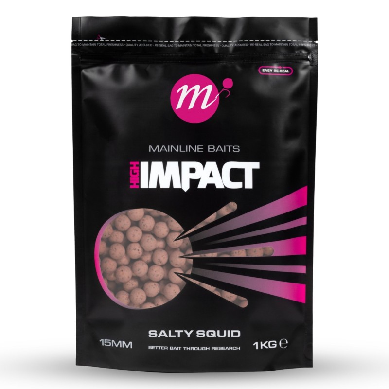 Kulki Zanętowe Mainline Hi Impact Salty Squid 15mm 1kg