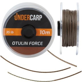 Plecionka Przyponowa W Otulinie Under Carp 10m 35lb Otulin Force – Brązowa