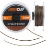 Plecionka Przyponowa W Otulinie Under Carp 10m 25lb Otulin Force – Brązowa