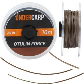 Plecionka Przyponowa W Otulinie Under Carp 10m 25lb Otulin Force – Brązowa