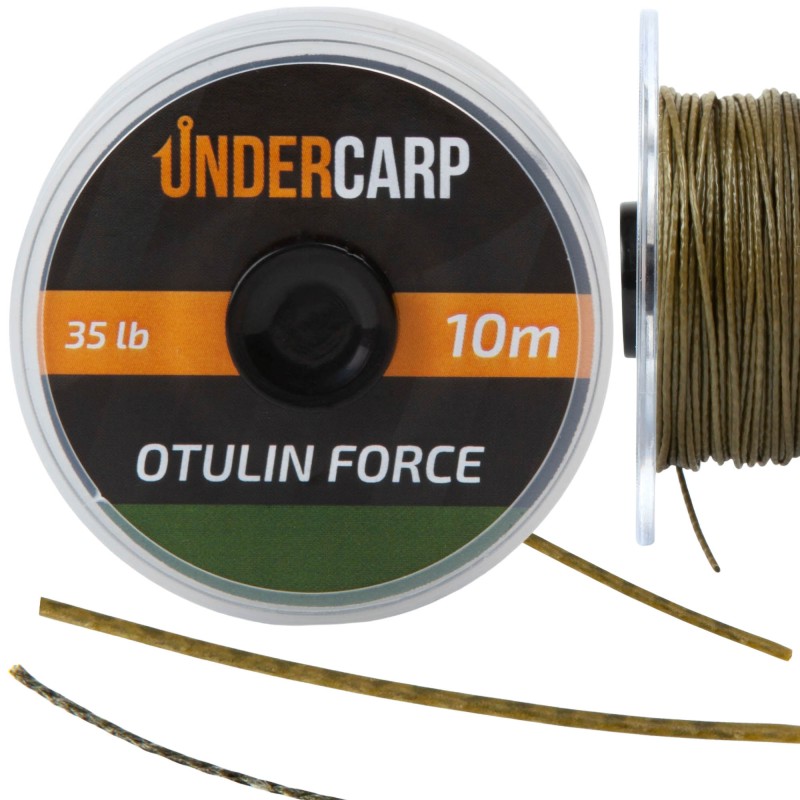Plecionka Przyponowa W Otulinie Under Carp 10m 35lb Otulin Force – Zielona
