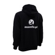Bluza Z Kapturem Rozpinana Moonfin Czarna - XXL