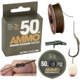 Plecionka W Otulinie One More Cast Ammo Camo Braided Hooklink Weed/ Silt 50lb 20m