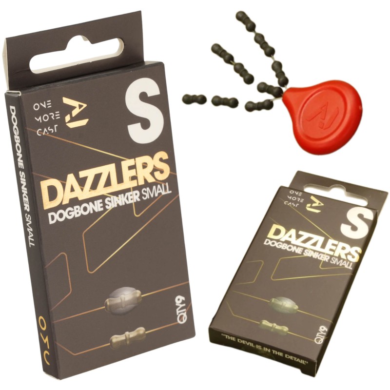 Stopery One More Cast Dazzlers Dog Bone Sinkers Small
