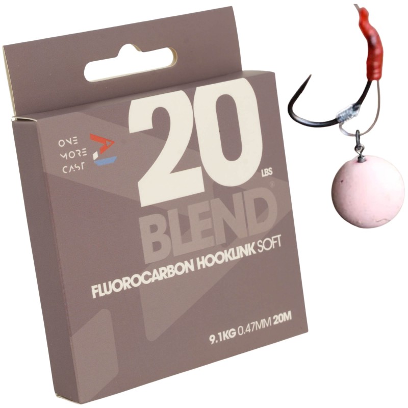 Fluorocarbon One More Cast Blend Fluorocarbon Hooklink Soft 0,47mm 20lb 20m