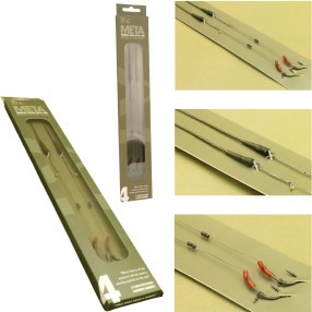 Przypony One More Cast Surrender All-In-1 Rigs Blend Leadcore Solid Bag Rig Cassien Barbed - 4