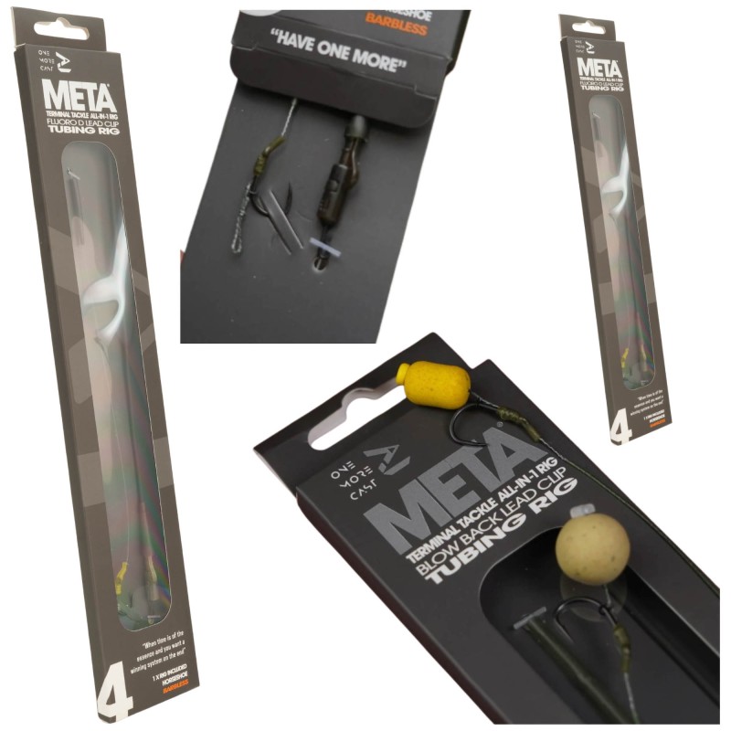 Przypon One More Cast Surrender All-In-1 Rigs Blend Tubing Blow Back Rig Horseshoe Barbless - 4