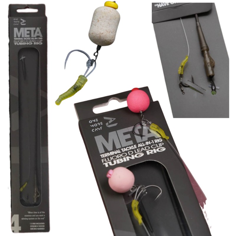 Przypon One More Cast Surrender All-In-1 Rigs Blend Tubing Fluoro D Rig Horseshoe Barbless - 4 