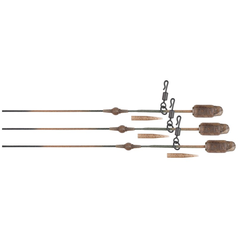 Zestaw Do Chod Riga Fox Edges Naturals Heli-Clip Rigs 50lb Leadcore