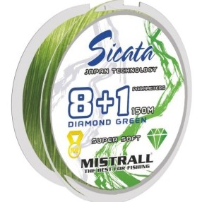 Plecionka Mistrall Sicata 8+1 Green 0,12mm 150m
