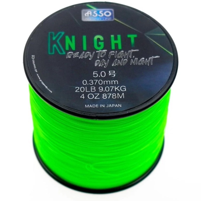Żyłka Asso Knight St 5.0go Green-61 Fluo 0,370mm 1200m