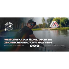 Wejściówka Na Łowisko "Maślanka" Na Zbiornik Rekreacyjny I Mały Staw - 3 Wejścia 