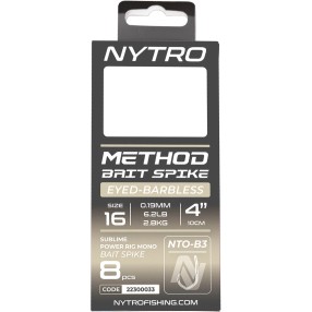 Przypony Nytro Nto-b3 Barbless Method Bait Spike 14/0,21mm/10cm
