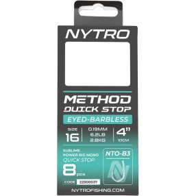 Przypony Nytro Nto-b3 Barbless Method Quick-stop 14/0,21mm/10cm