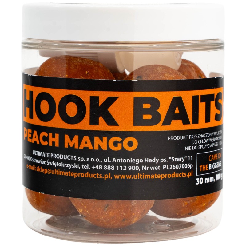 Kulki Haczykowe Ultimate Products Peach Mango 30mm