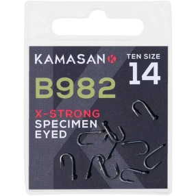 Haczyki Kamasan B982 X-Strong Eyed Barbed - 10