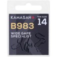 Haczyki Kamasan B983 Barbed Eyed - 12