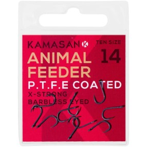 Haczyki Kamasan Animal Feeder X-Strong Eyed Barbless - 10