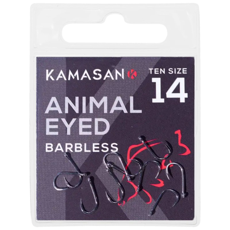 Haczyki Kamasan Animal Eyed Barbless - 12