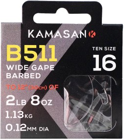 Przypony Kamasan B511 Barbed 30cm 0,13mm - 14