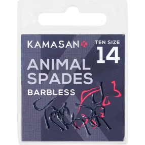 Haczyki Kamasan Animal Spade Barbless - 14