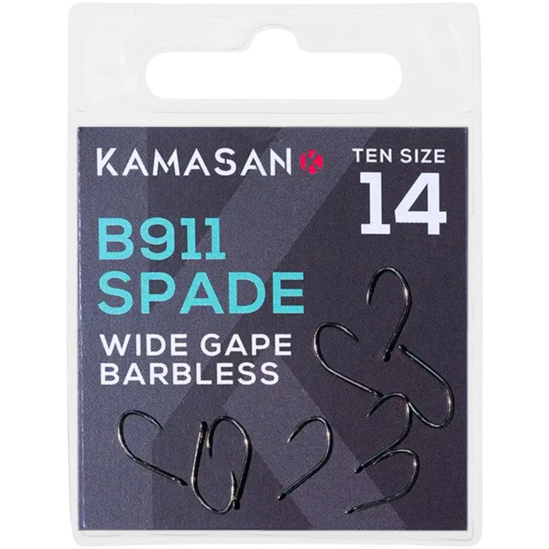 Haczyki Kamasan B911 Spade Barbless - 14