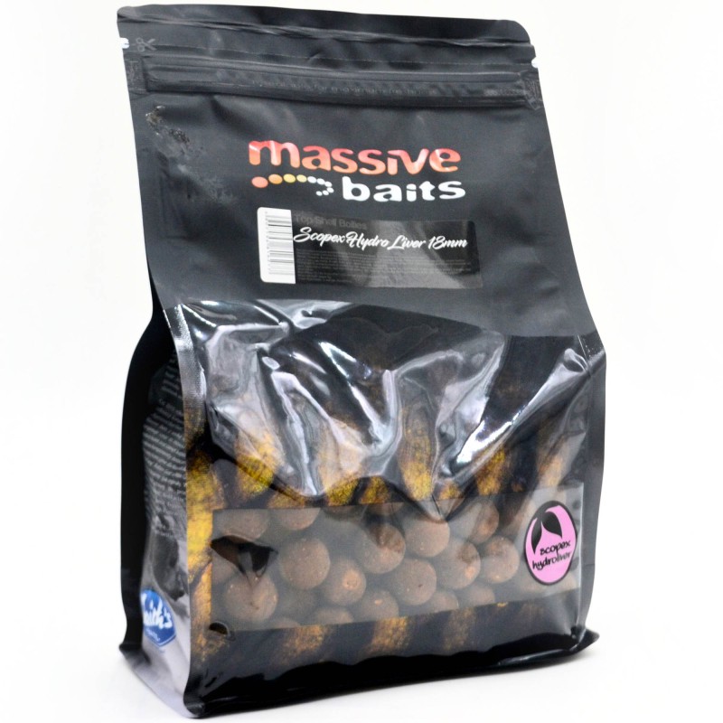 Kulki Zanętowe Massive Baits Top Shelf Scopex Hydro Liver 18mm 1kg