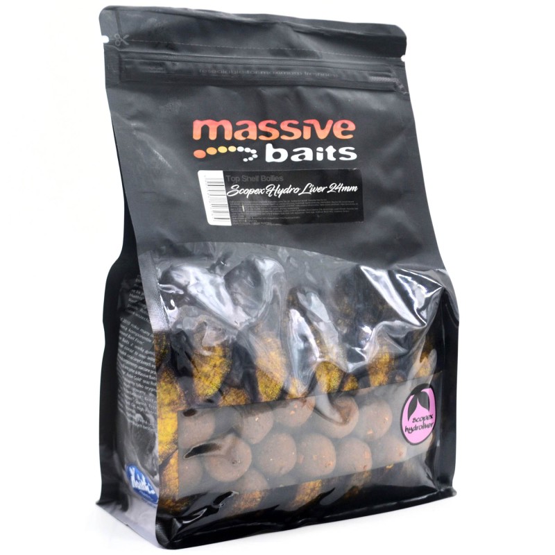 Kulki Zanętowe Massive Baits Top Shelf Scopex Hydro Liver 24mm 1kg