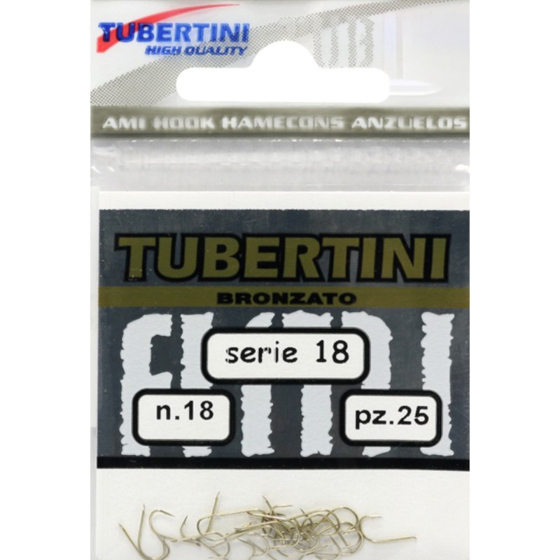 Haczyki Tubertini Serie 18 Bronzato Barbed - 18 (25 szt.)