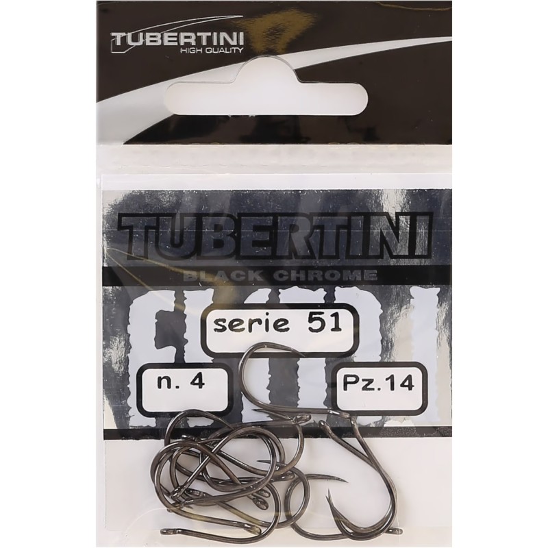 Haczyki Tubertini Serie 51 Black Chrome Barbless - 12 (20 szt.)
