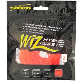Guma Do Tyczki Tubertini Wiz Hybrid Elastic 0,95mm Fluo Czerwona 7m
