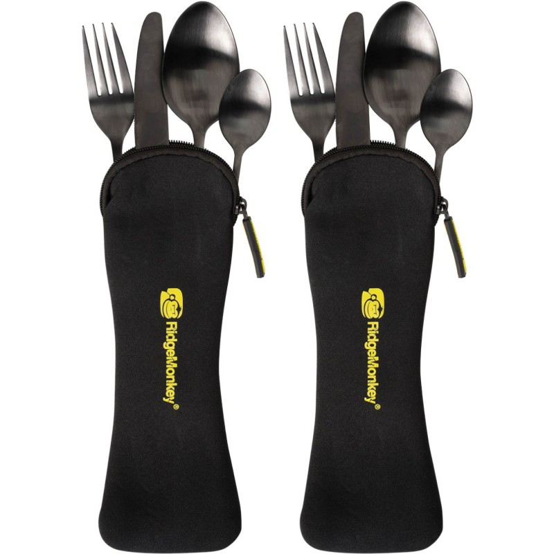 Zestaw Sztućców Ridge Monkey DLX Cutlery Set Twin Pack