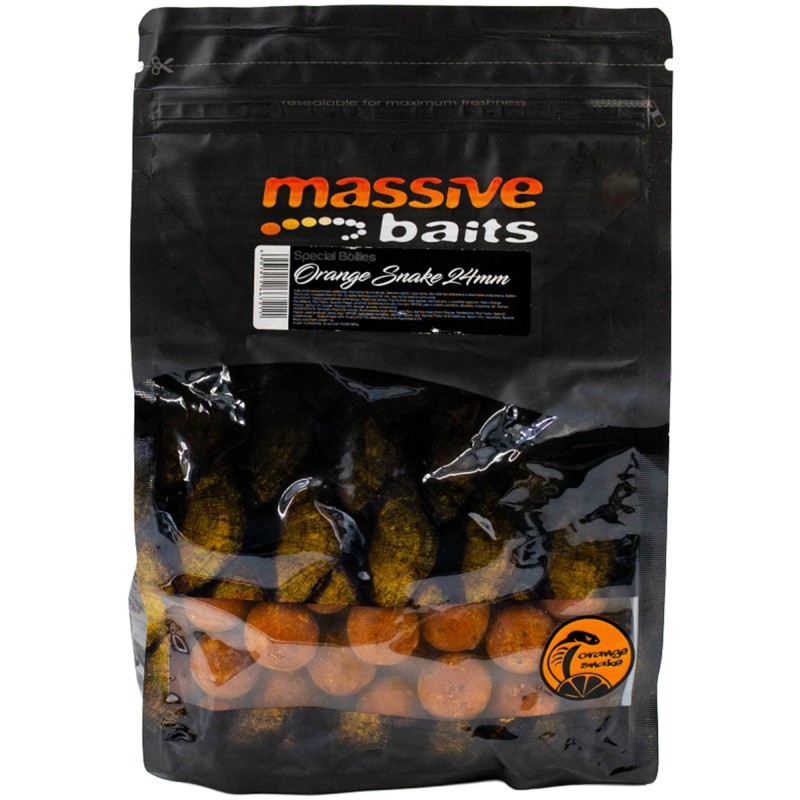 Kulki Massive Baits Top Shelf Boilies Orange Snake *Robin Orange® 24mm 1kg