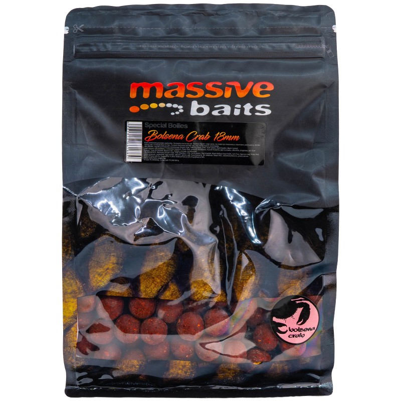Kulki Zanętowe Massive Baits Top Shelf Bolsena Crab 18mm 1kg