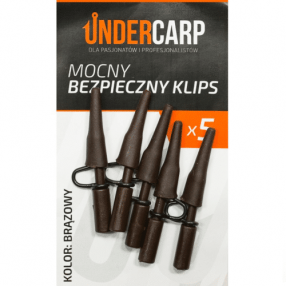 Mocny bezpieczny klips Under Carp – brązowy