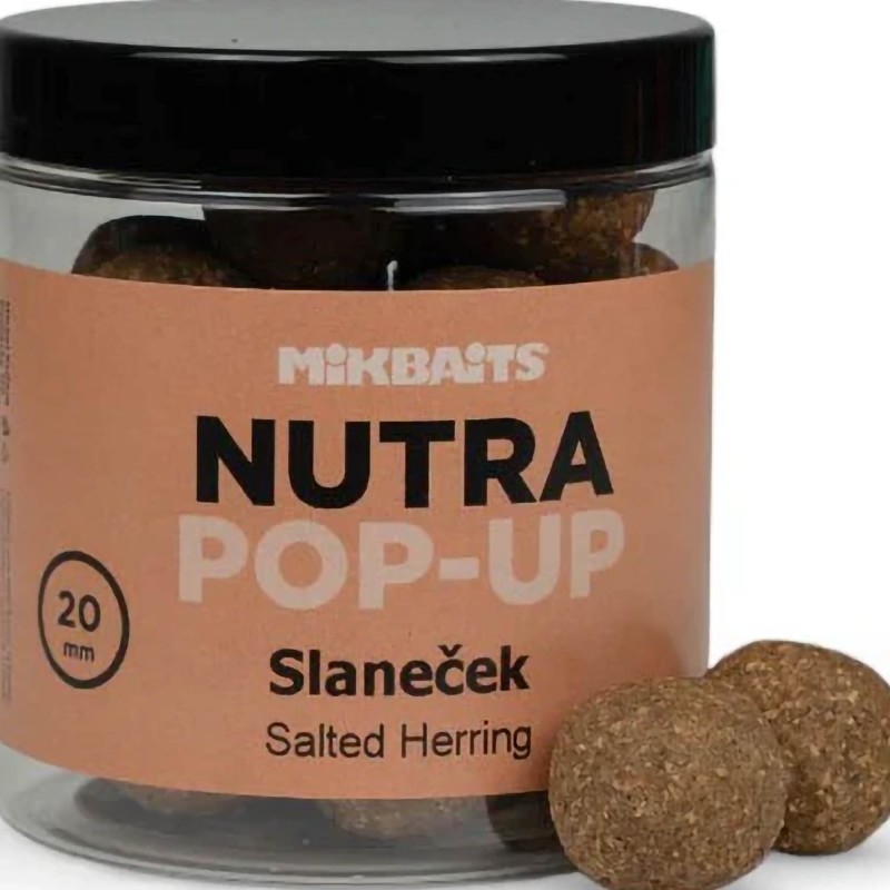 Kulki Mikbaits NUTRA Pop-Up 250ml - Słony Śledź 20mm