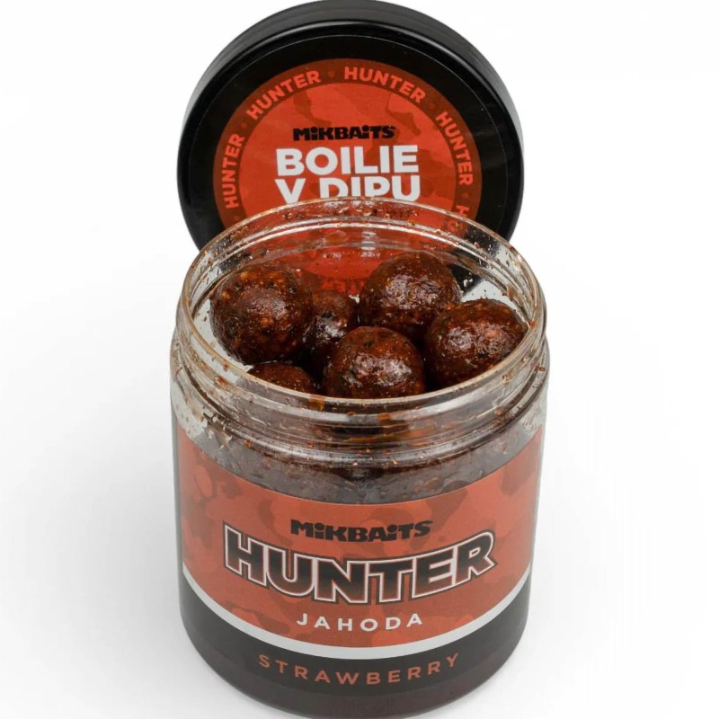 Kulki W Dipie Mikbaits Hunter 250ml - Truskawka 24mm