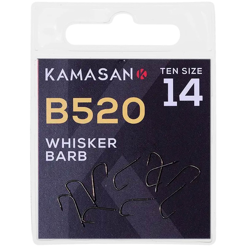 Haczyki Kamasan B520 Whisker Barbless - 18