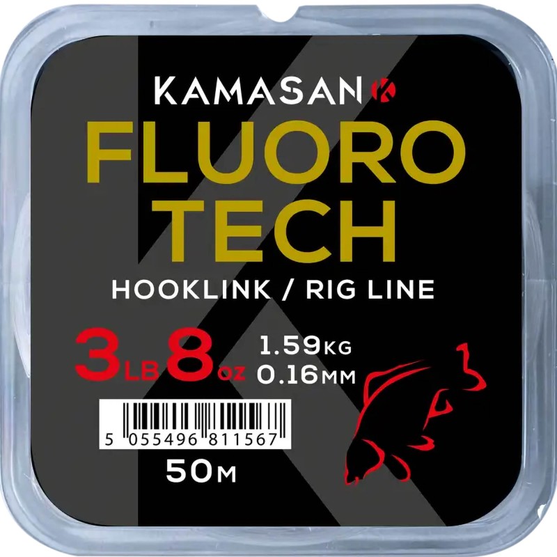 Fluorocarbon Kamasan Fluoro Tech 3lb 0,16mm 50m