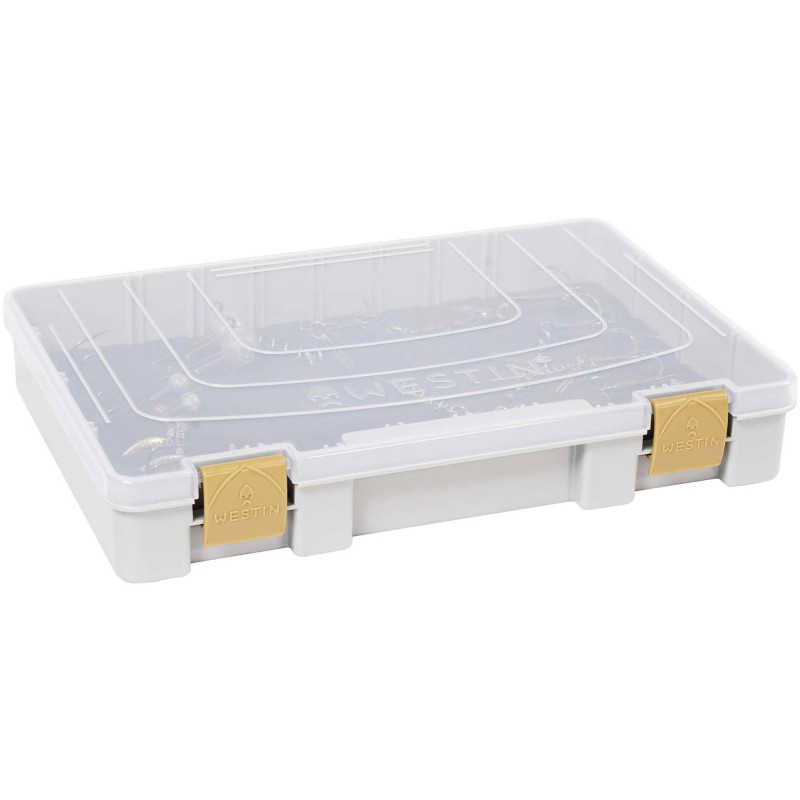 Pudełko Na Przynęty Westin W3 Rig Box 28x19,5x4,5cm S1 Grey/ Clear