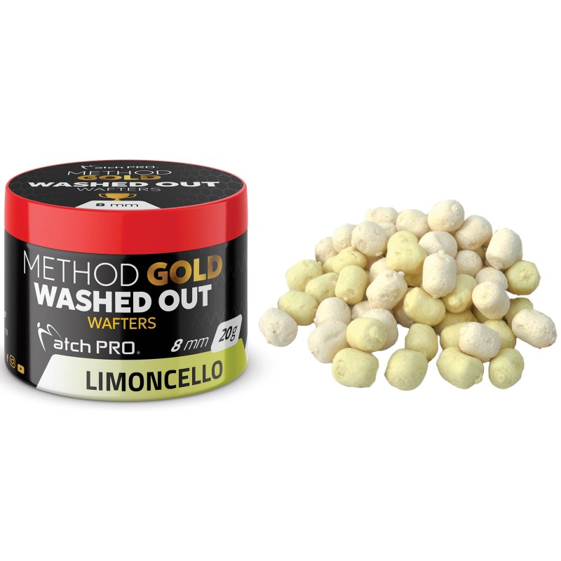 Kulki MatchPro Method Gold Wafters Washed Out Limoncello 8mm 20g