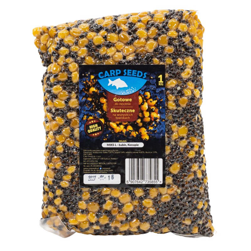 Mix L Ziaren Carp Seeds Konopie Łubin 1kg