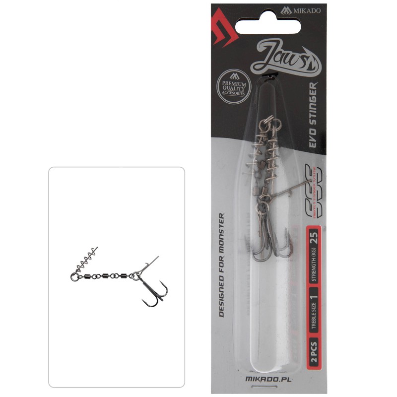Dozbrojka Mikado Z Krętlików Jaws Evo Stinger 25kg Kotwica 1