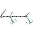 Dozbrojka Mikado Z Krętlików Jaws Double Evo Stinger Fluo Xl 35kg Kotwice 2/0