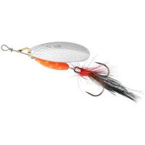 Błystka Obrotowa Mikado M-Grub nr 2 Srebrna / Red Tiger / 1szt