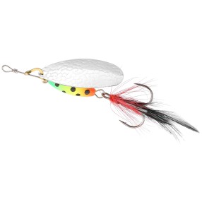Błystka Obrotowa Mikado M-Grub nr 4 Srebrna / Firetiger / 1szt