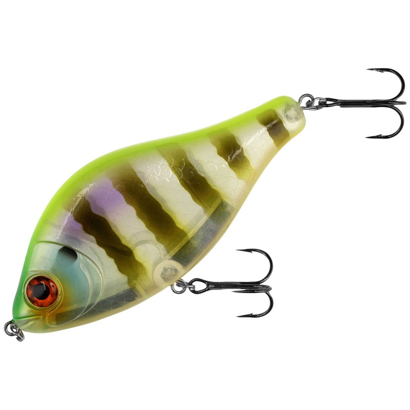 Wobler Mikado MFT Jerk / 7cm / Chartreuse Bluegill Suspending / 1szt