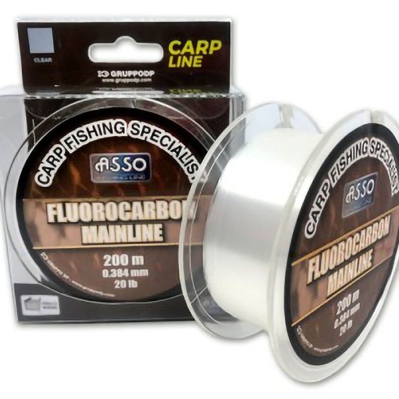 Fluorocarbon Asso Fluorocarbon Mainline Par White-00 0,38mm 200m