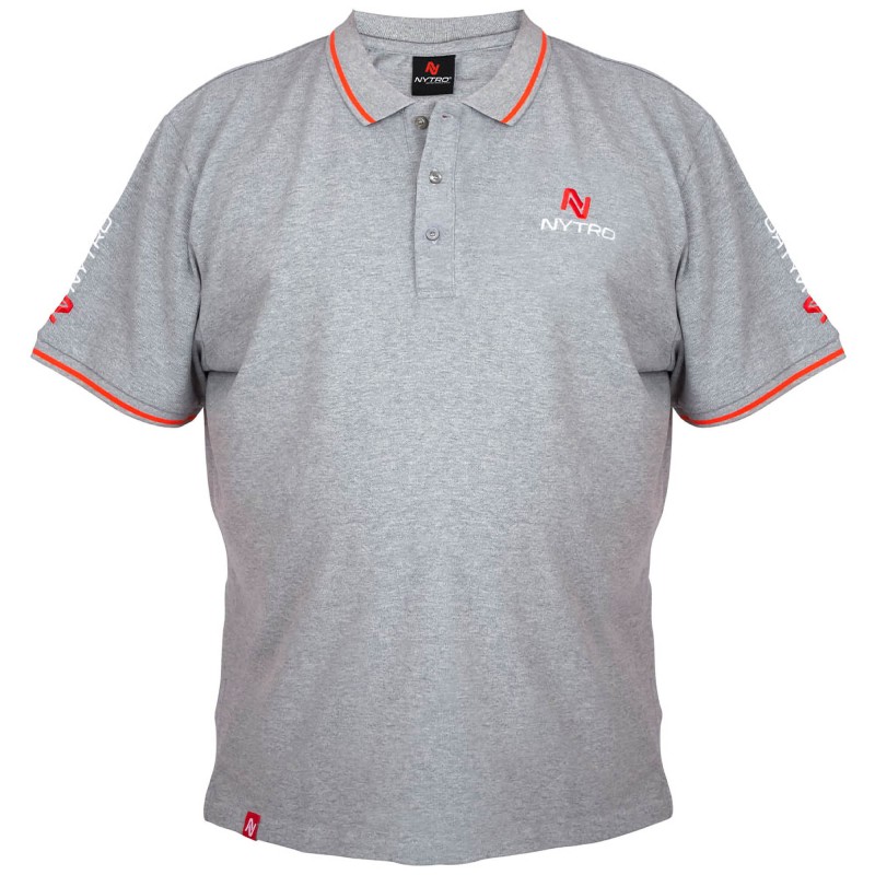 Koszulka Nytro Light Marl Grey Polo Shirt - M