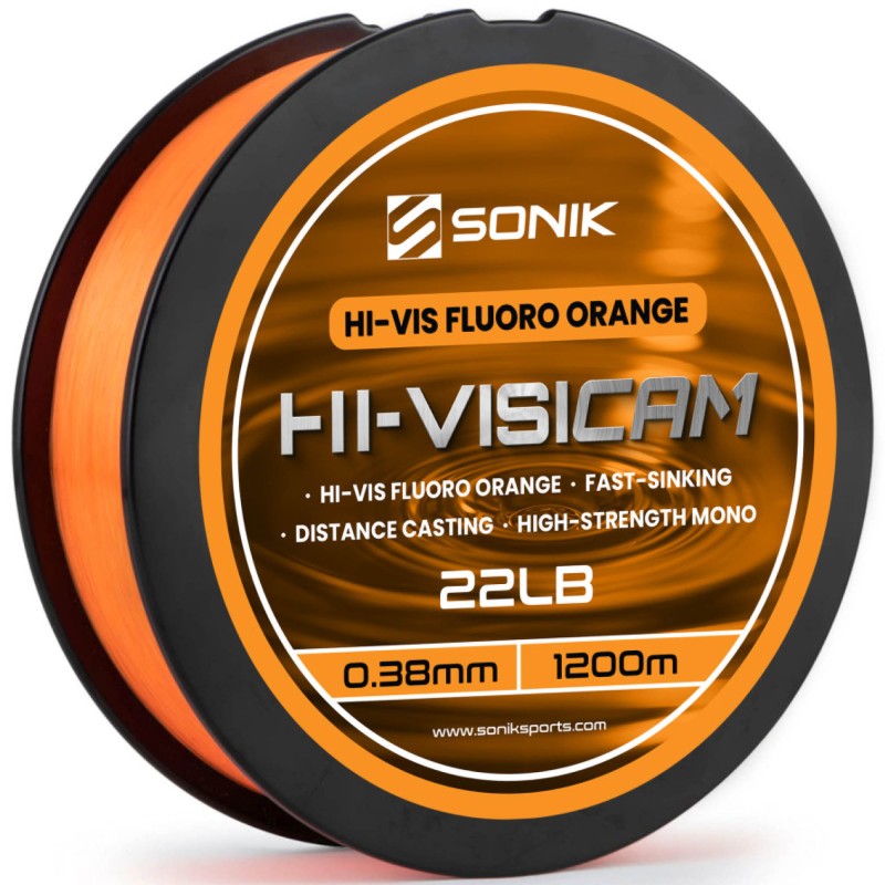 Żyłka Sonik Hi-visicam 15lb Orange 0.38mm 1200m